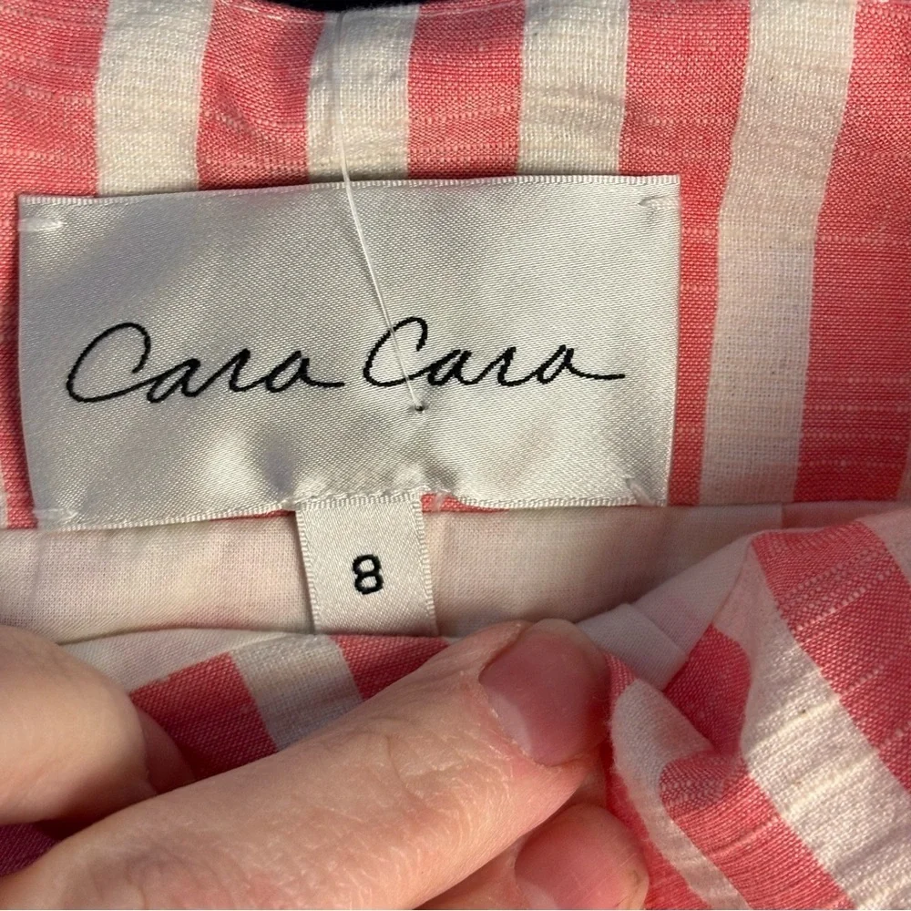 Cara Cara Terra Pink/Ivory Seersucker Skirt – Sz 8 (NWT)